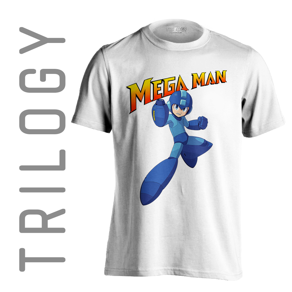 TRILOGY TRF 0326 - Kaos Mega Man Megaman Rockman - Game Classic Retro Vintage T-shirt Tshirt