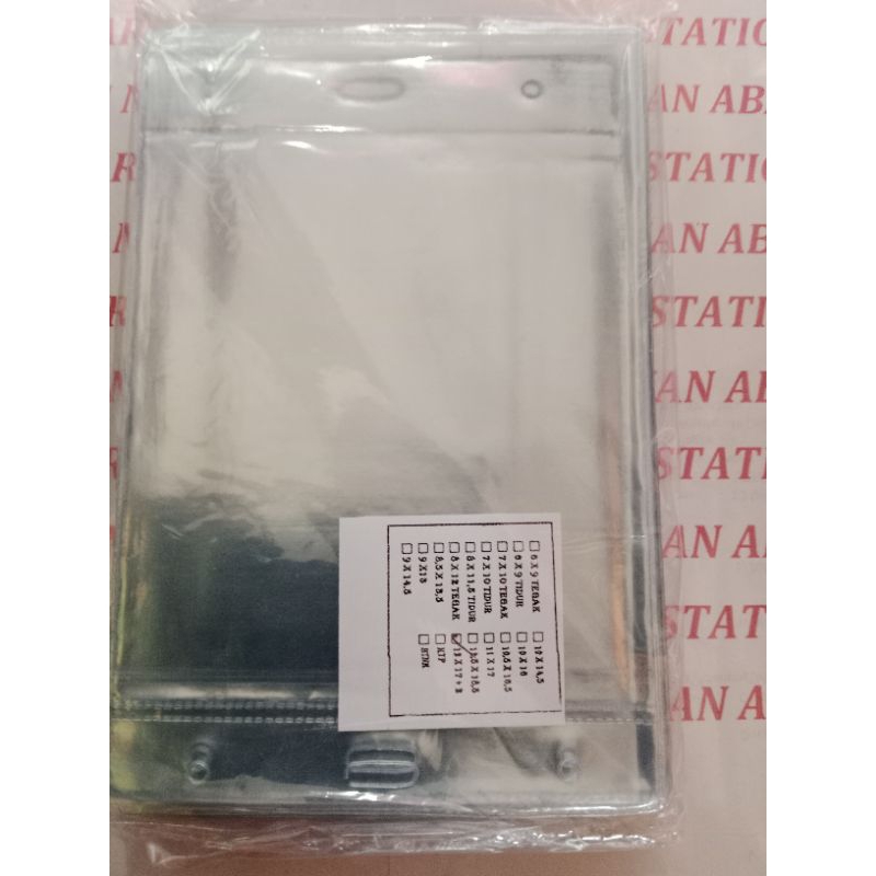 

PLASTIK PANITIA 11 x 17