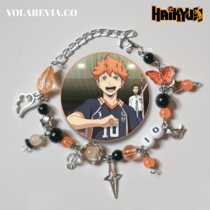 haikyuu beads bracelet themed | gelang manik haikyuu
