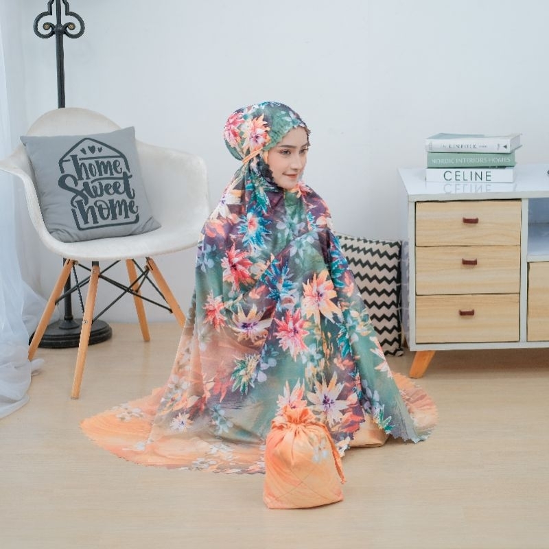 mukena Silk lasercut sircinta Bandung