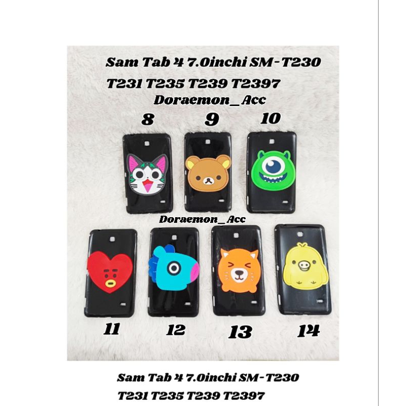 Soft Case Silicon 1Motif Sam Galaxy Tab 4 7.0inchi SM-T230 T231 T235 T239 T2397 Motif