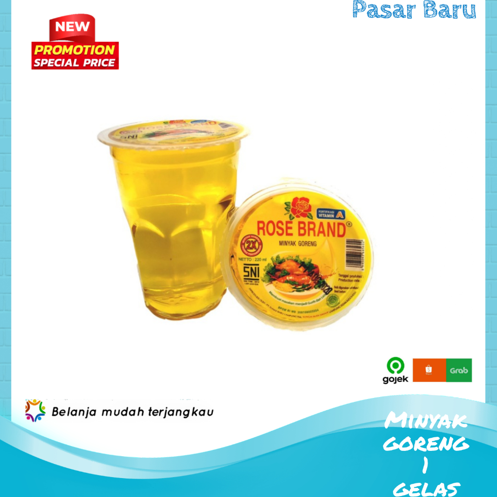 

Minyak 1 Gelas • Rosebrand 200ml ✓ Murah | Pasar Baru Makassar