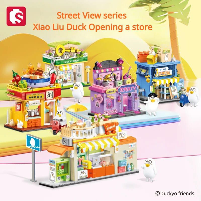 SEMBO Duckyo Friend Building Block Teman Duckyo Building Street Scene Series
