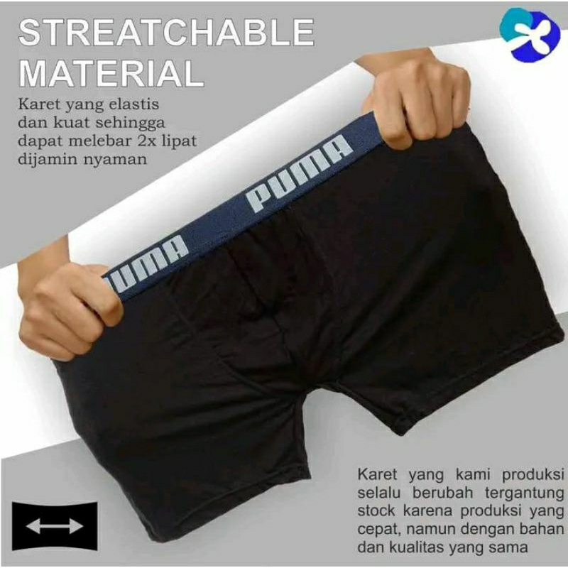 isi 5 pcs celana dalam boxer premium/celana dalam pria/celana shot /celana sport/