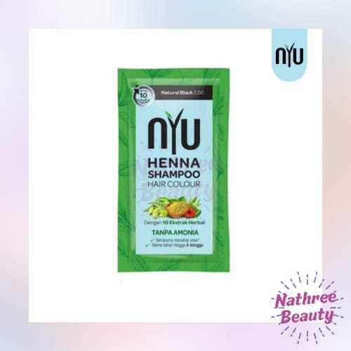 NYU Henna Shampoo Hair Colour NATURAL BLACK