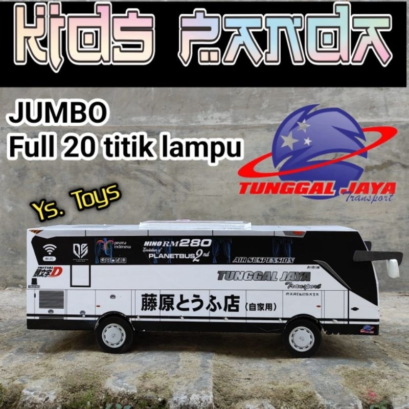 KIDS PANDA JB5 BUS BASURI TELOLET BIS MINIATUR
