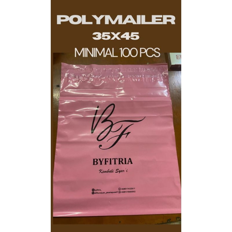 

SABLON POLYMAILER 35X45 CM (Min 100 pcs), bahan premium ini