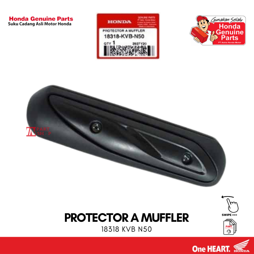 Cover Knalpot (Protector Muffler) – Vario 110 CW Karbu / 18318-KVB-N50