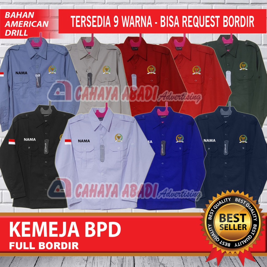 Kemeja BPD Seragam BPD Baju BPD Badan Permusyawaratan Desa