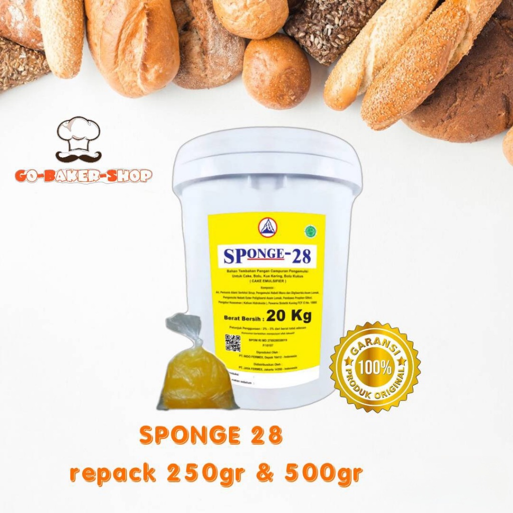 

Sponge 28 original repack 250gr & 500gr