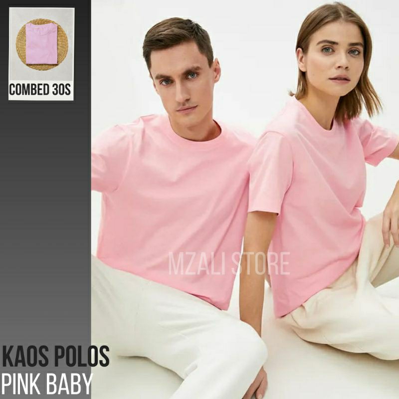 Kaos Polos Pria Kaos Pink wanita Kaos Pink Baby