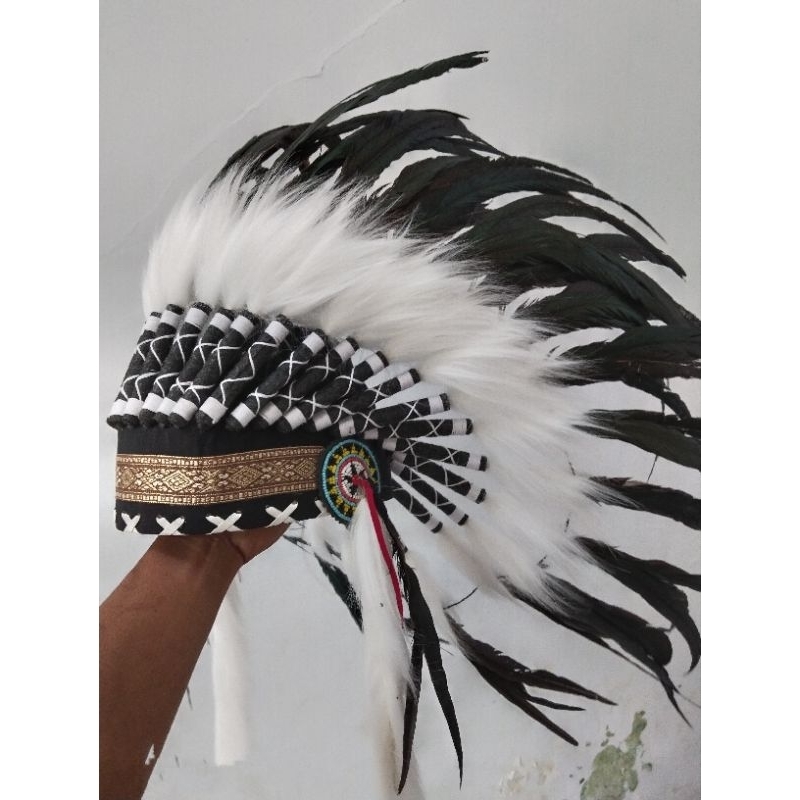 topi indian/topi apache lancur hitam