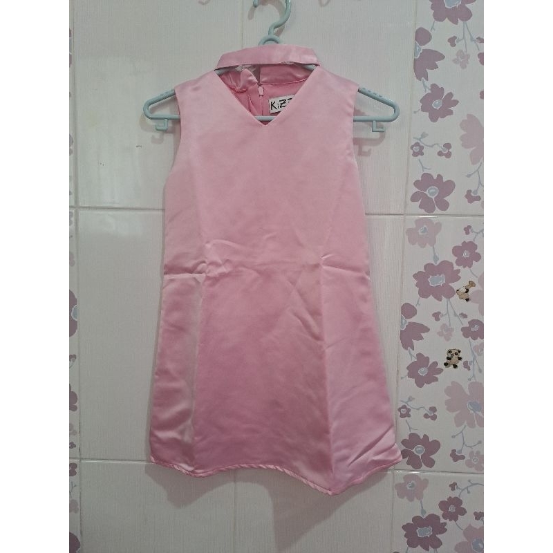 PRELOVED DRESS SATIN PINK