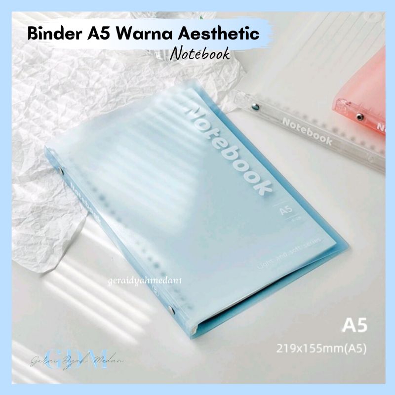 

Binder A5 Warna Aesthetic Notebook Kuliah Kerja Sekolah