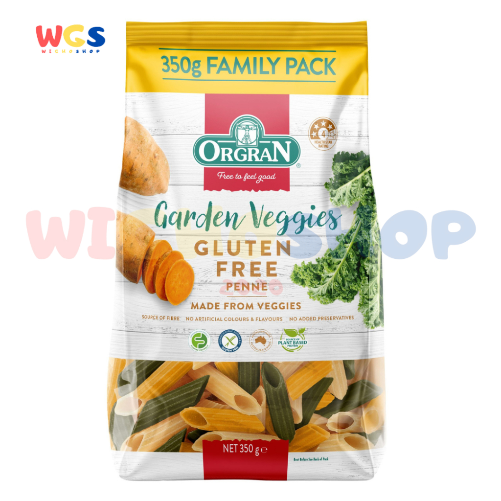 

ORGRAN Garden Veggies Penne Pasta Gluten Free Vegan 350g