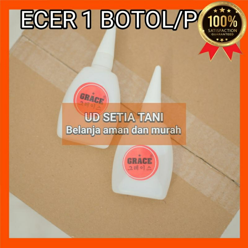 

[COD]Lem Tetes Cair Bening Grace Cyanoacrylate Adhesive jumbo/besar[1botol/pcs]