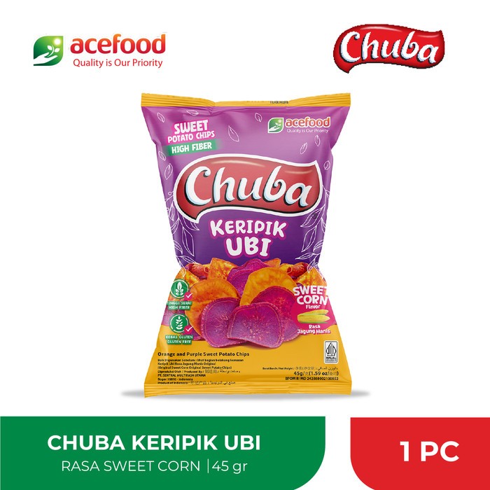 

Chuba Keripik Ubi Rasa Sweetcorn 45 gr