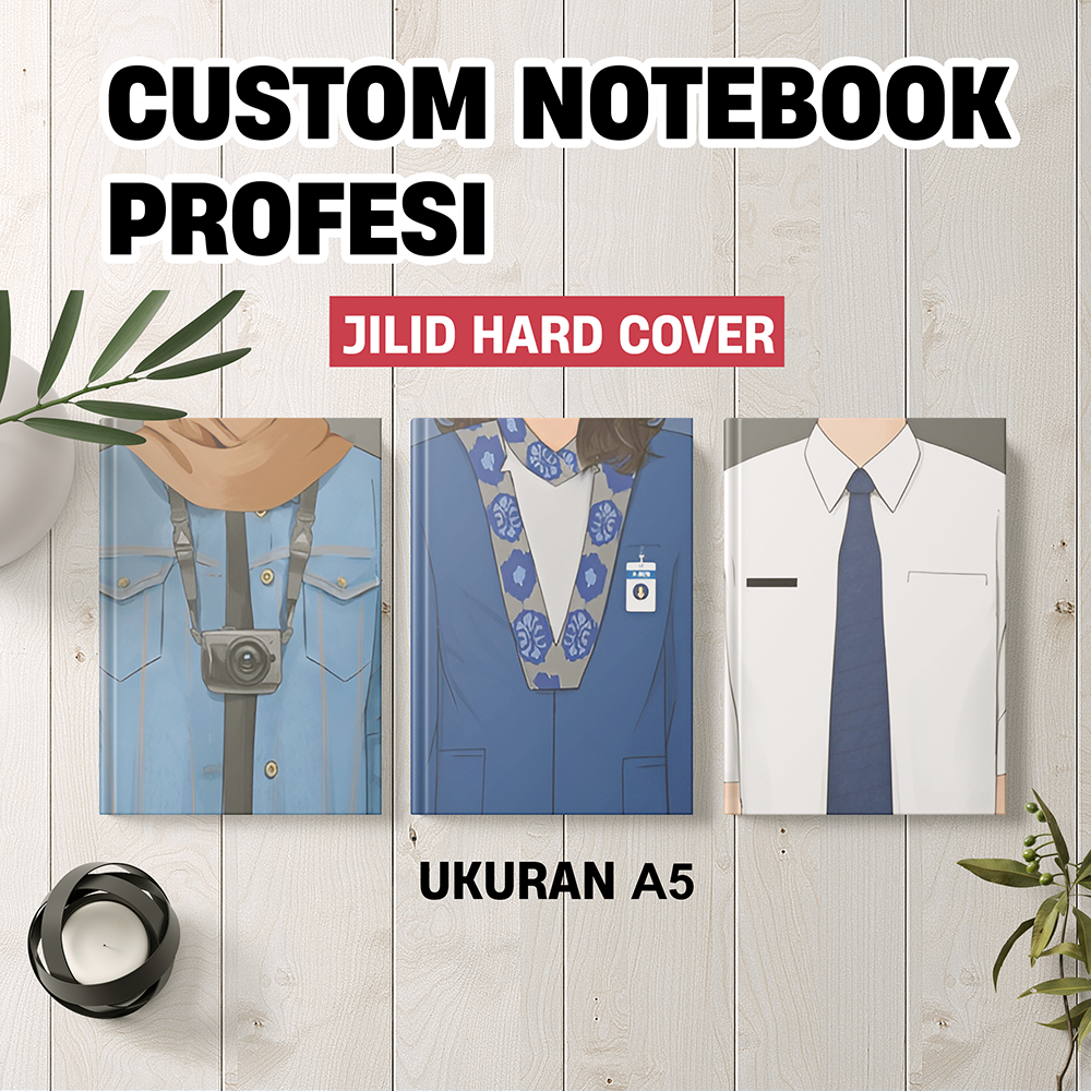 

0094 NOTEBOOK CUSTOM PROFESI JILID HARD COVER SEMUA PROFESI