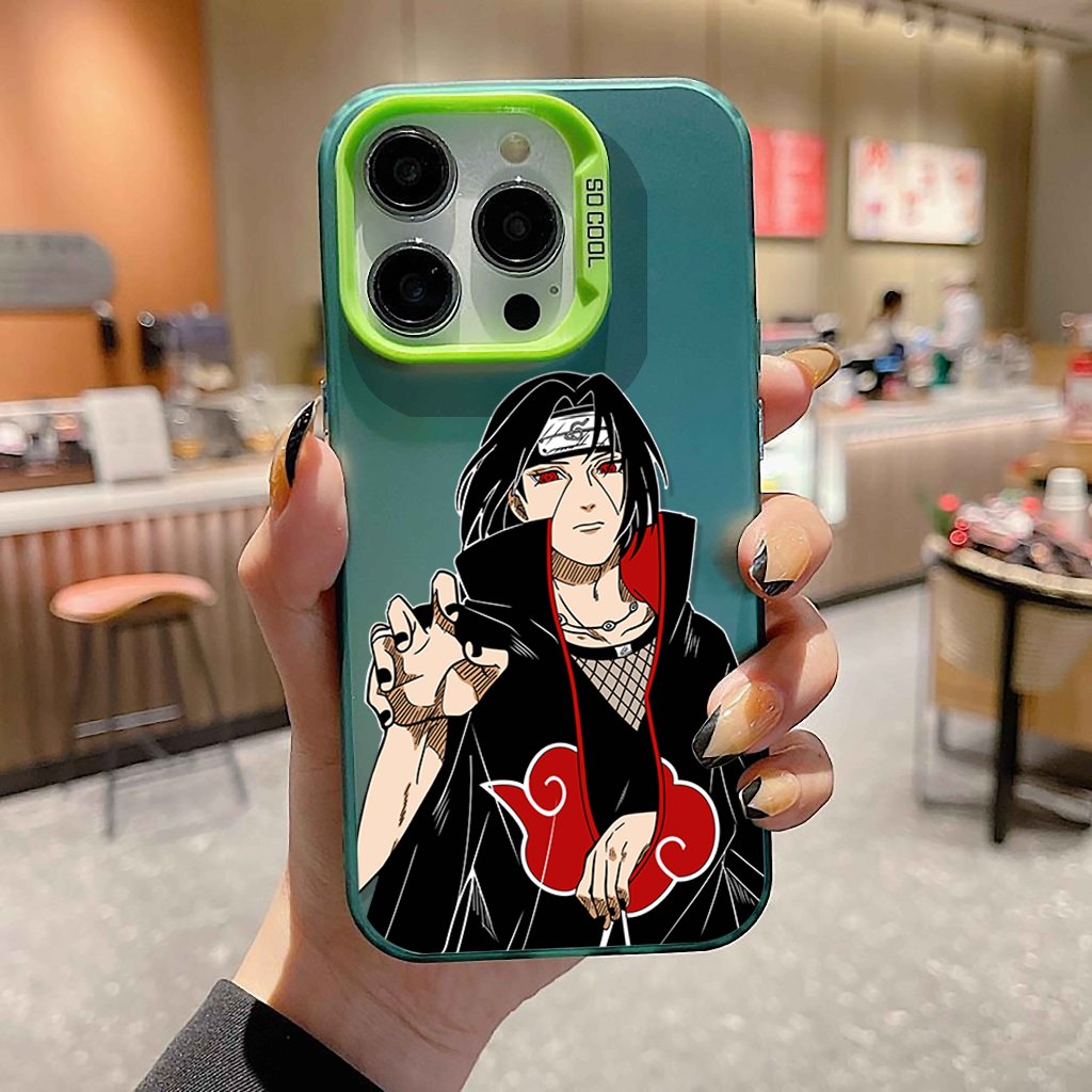 Case IMD Hybird plate hologram bergambar ITACHI UCHIHA iphone 11 12 13 14 15