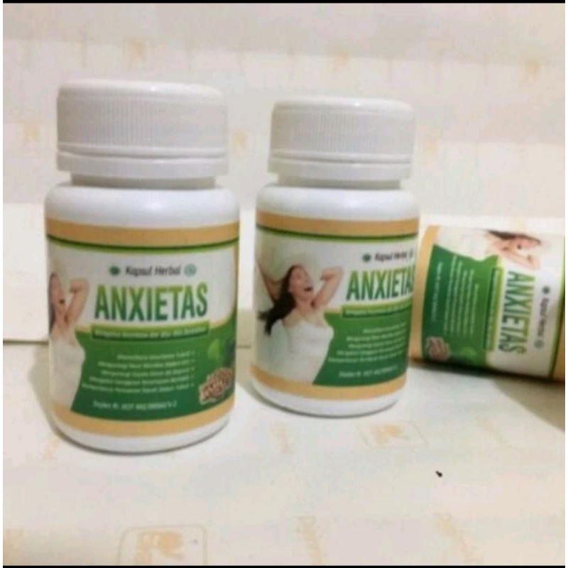 ANXIETAS ASLI ORIGINAL HERBAL OBAT ATASI GANGUAN CEMAS WA WAS, SUSAH TIDUR
