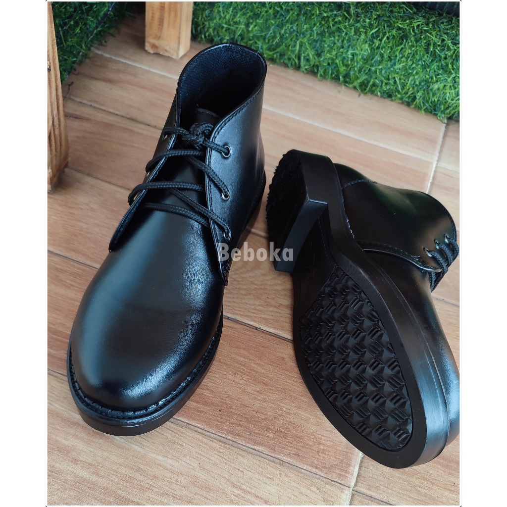 sepatu pdh tni polri kulit sintetis sepatu polri sepatu kulit securiti