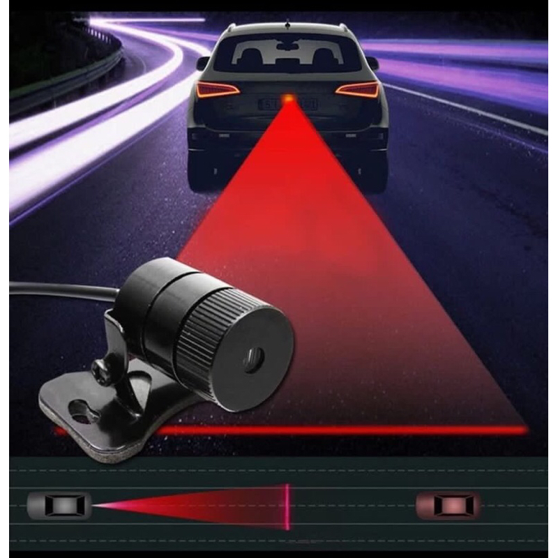 Lampu LED Laser Motor Mobil Foglamp Rear Fog Light Safety Lampu Belakang Bagasi Universal