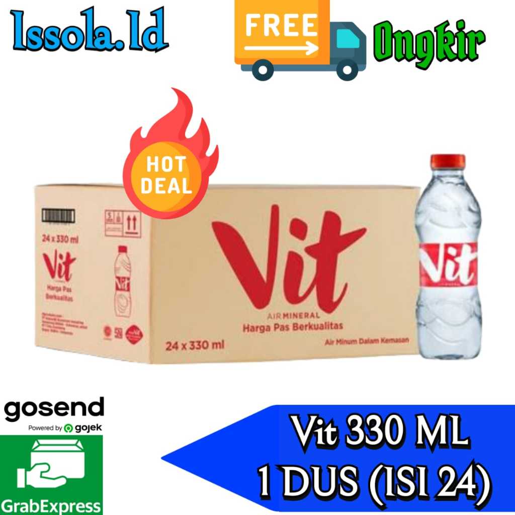 

VIT AIR MINERAL KEMASAN BOTOL 330 ML X 24 PCS