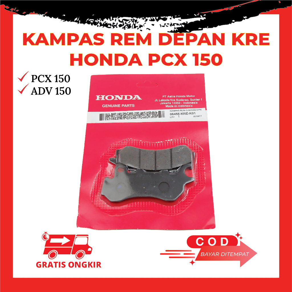 Kampas Rem Cakram Depan Honda PCX 150 ADV 150 - Kampas Rem Motor ADV 150 Kode KRE