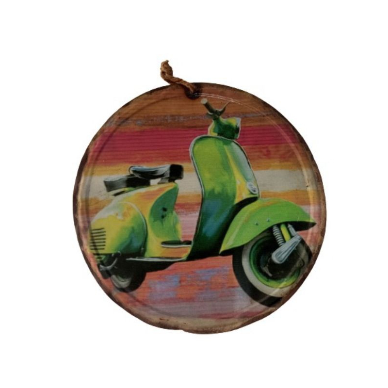 hiasan dinding plat besi diameter 30cm 11