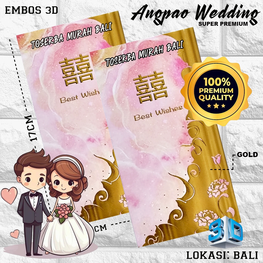 

KERTAS ANGPAO WEDDING PINK AND GOLD EDITION / AMPLOP ANGPAO PREMIUM 5