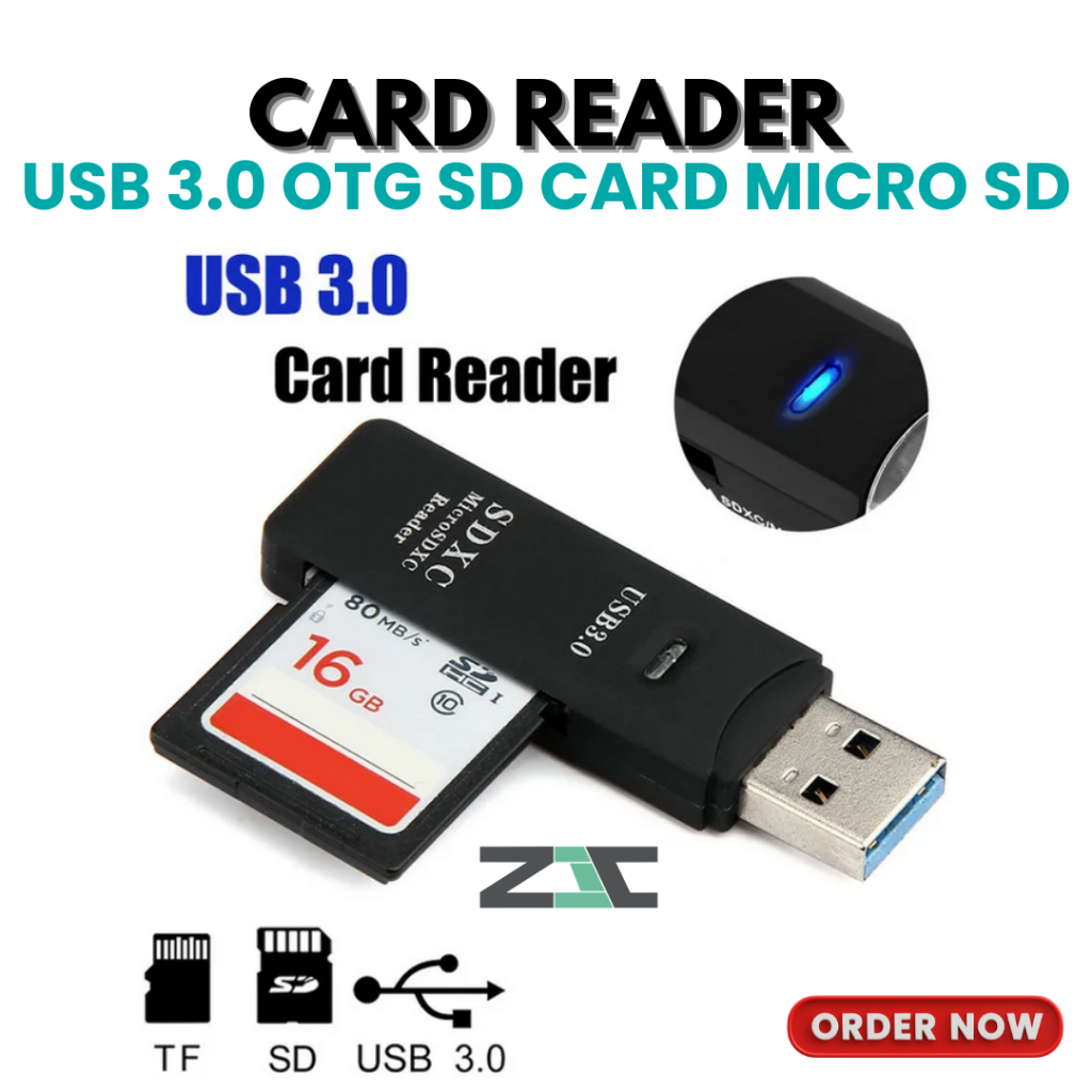 Card Reader 2in1 USB 3.0 OTG SD Card MicroSD