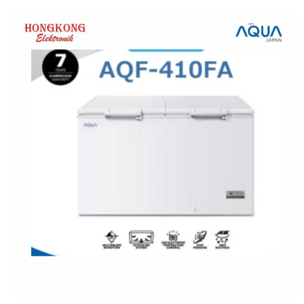 Chest Freezer AQUA 400 Liter AQF-410FA Freezer Box AQUA AQF 410 FA