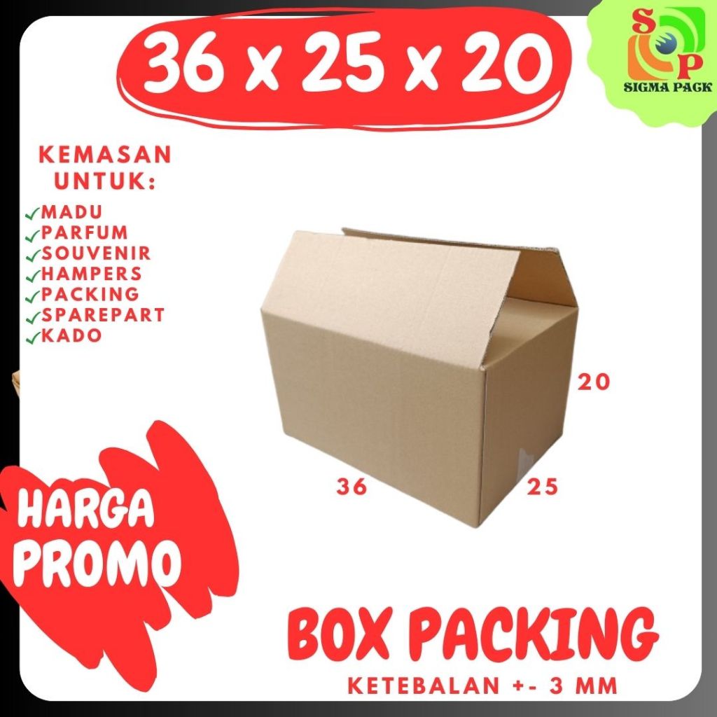 

Kardus AMDK 36x25x20 (220ml Isi 48) Kardus Packing Karton Dus Kotak Kemasan Air Minum Jamu Madu Obat