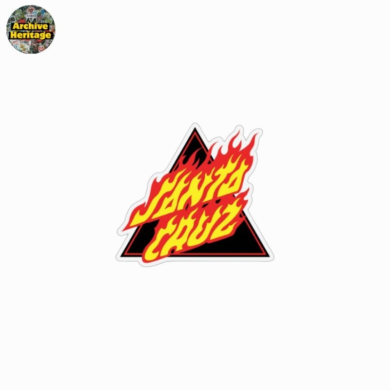 

sticker Santa Cruz Flame logo fire clothing stiker