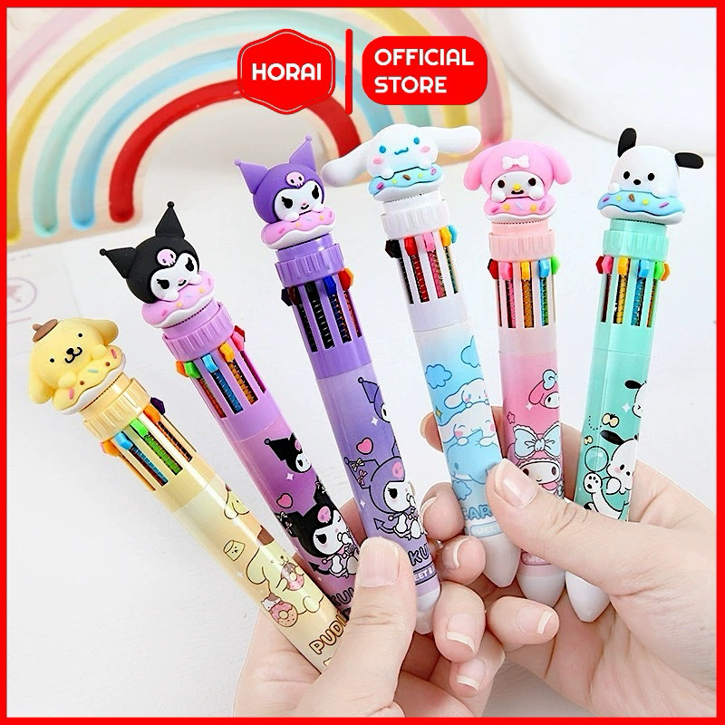 

Sanrio Pen 10 6 4 Warna Kuromi Melody Cinnamorol Pocacho Pompurin