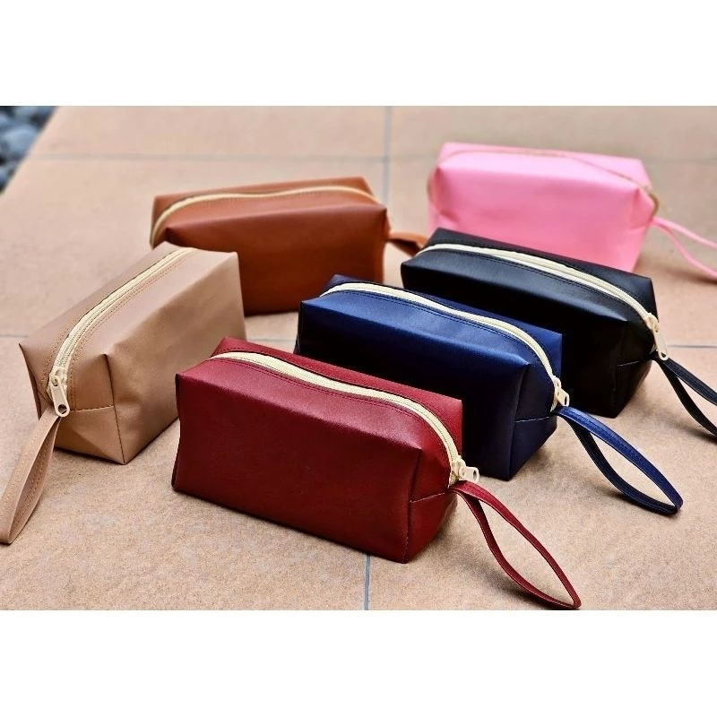 POUCH KOSMETIK POLOS KUBUS / POUCH CUSTOM / POUCH KOSMETIK READY