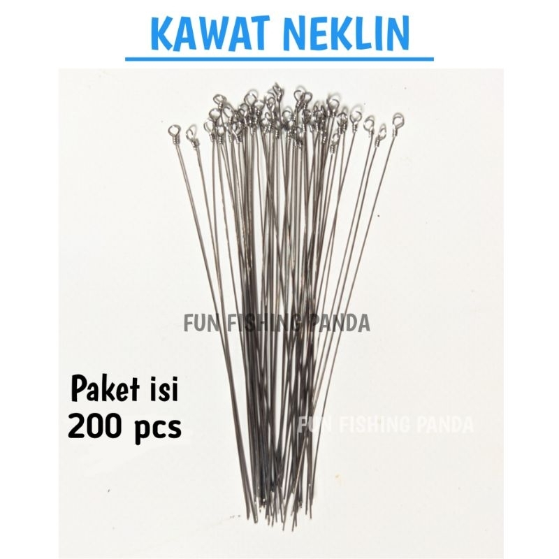 Neklin Kawat neklin pancing bawal isi 200 pcs