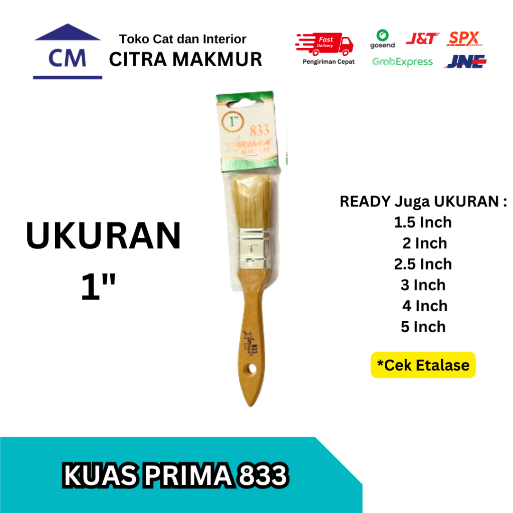 

Kuas Prima 833 Bulu Putih 1