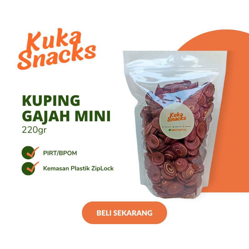 

Kuping Gajah Mini Kuka Snacks / Kuping Gajah Contong Coklat / Kuping Gajah Kecil