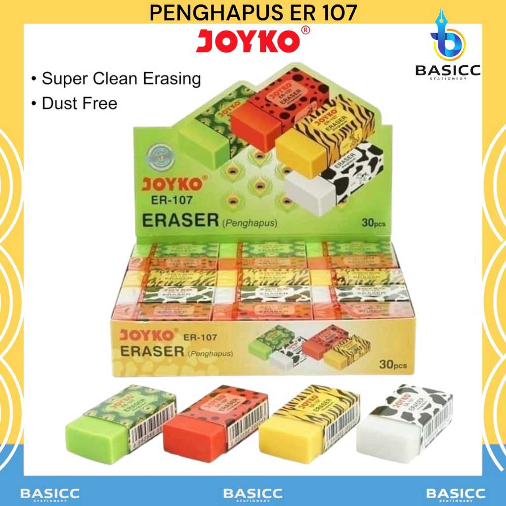 

Joyko Penghapus Eraser ER-107 Motif | @1Ktk=30PCs