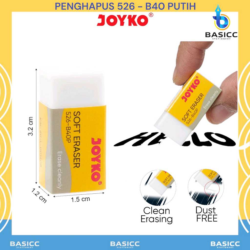 

Joyko Eraser Penghapus Kecil 526-B40P | @1 Pcs