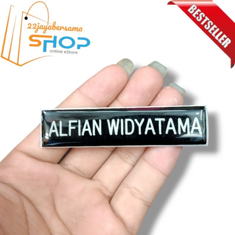 

Name tag papan nama buat di di dada