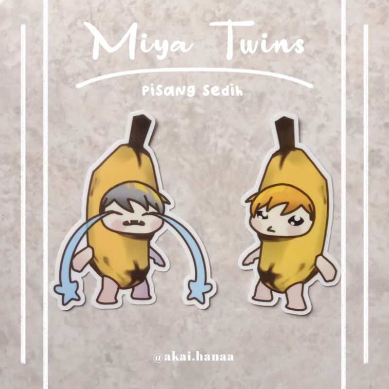 

Haikyuu!! - Miya Twins Atsumu Osamu stickers set 2