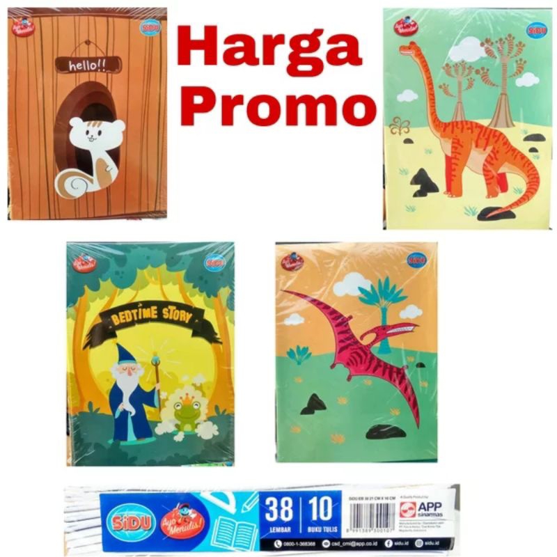 

Buku Tulis Sidu 38 Lembar Tebal Sekolah Anak