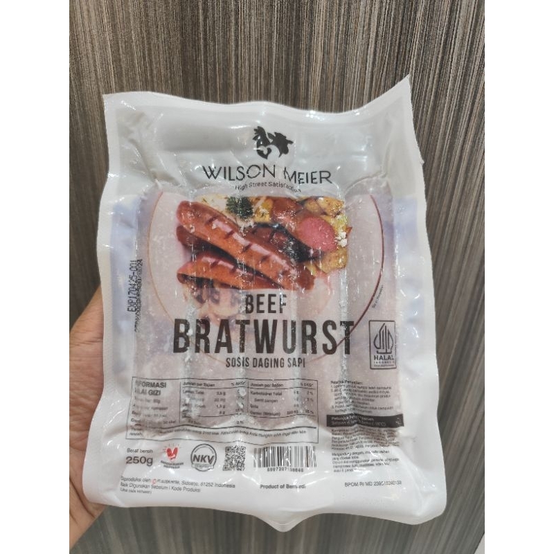 

Wilson Beef Bratwurst 250gram