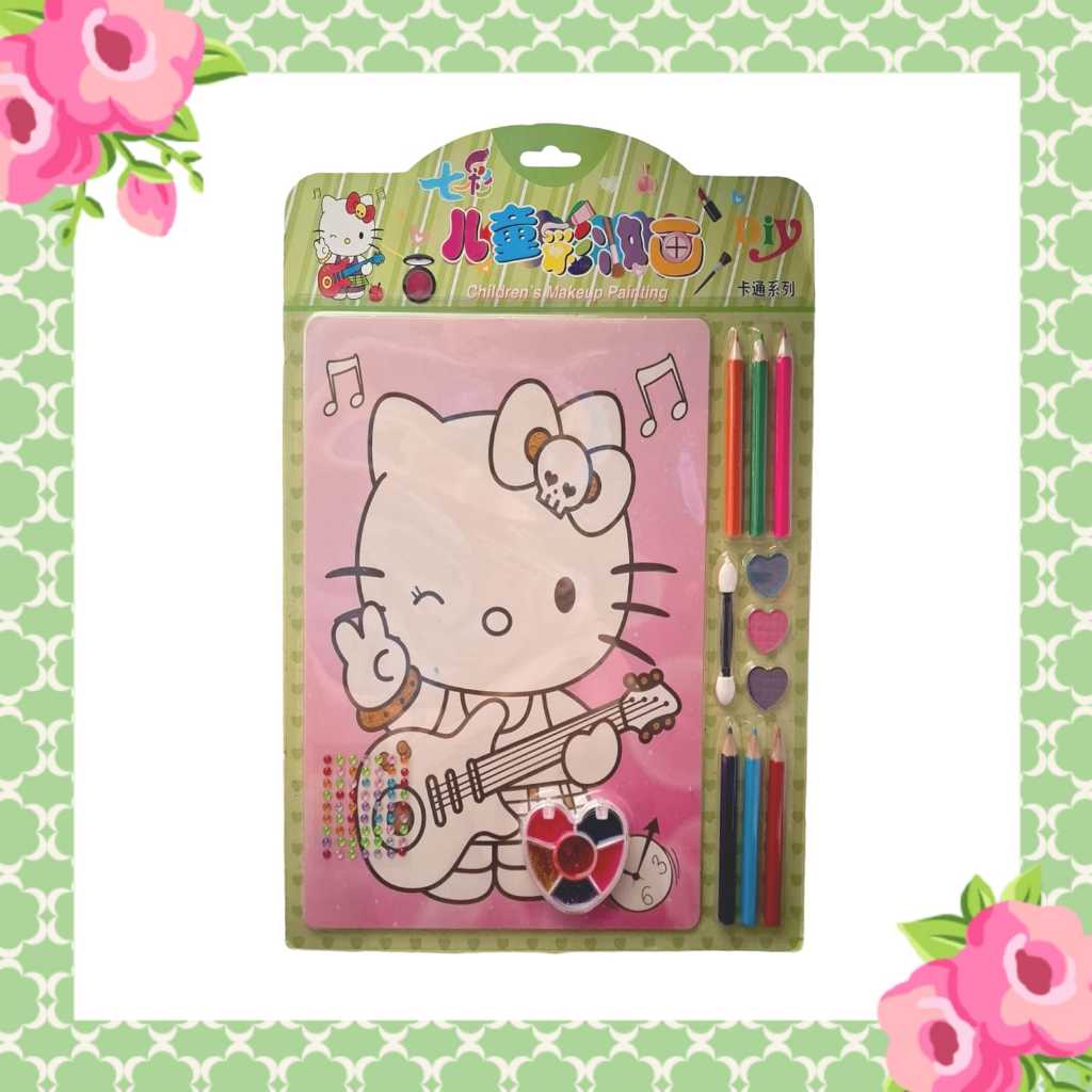 

Drawing Canvas Kanvas Lukis Mewarnai Anak Karakter Kartun Hello Kitty
