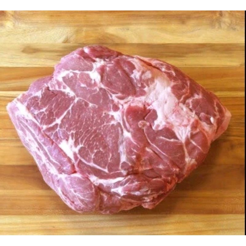 

daging babi kapsim atas kapsim kembang pork collar 500gr 1kg