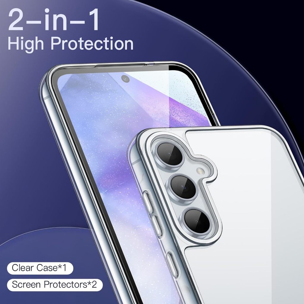 New's SPlGEN Case LIQUID CRYSTAL CLEAR SAMSUNG A55 A35 A54 A24 A14 A53 A52 A52s A23 A73 A13 A32 4G (