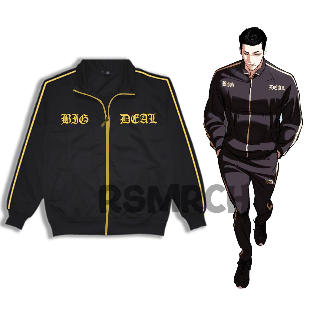 Jaket Tracktop Big Deal Crew Komik Lookism Kim Gimyung Bigdeal Manhwa Korea