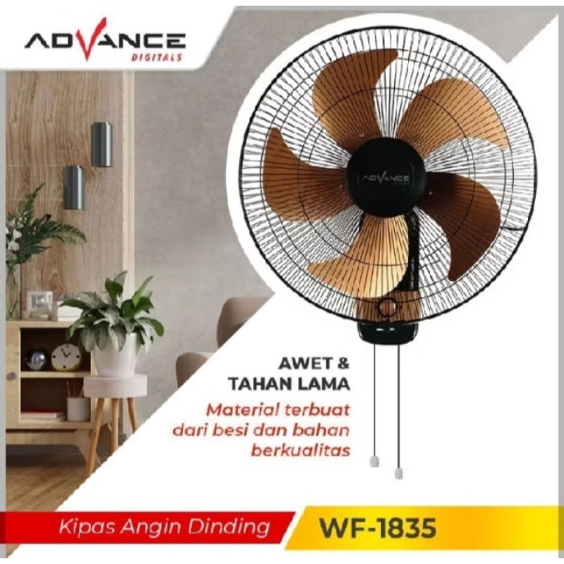 kipas angin 18inch tornado besi dinding / tembok ADVANCE WF 1835 KIPAS ANGIN TORNADO BESI 5BALING GO
